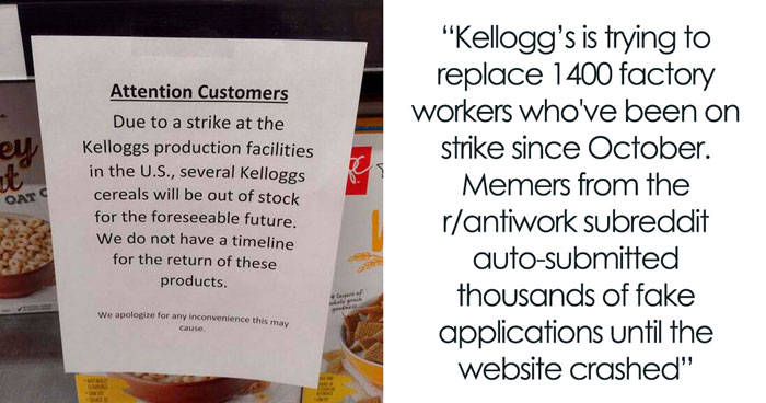 Kellogg’s Decides To Replace 1,400 Employees, People Online Clap Back With Fake Job Applications, Crashing Their Website