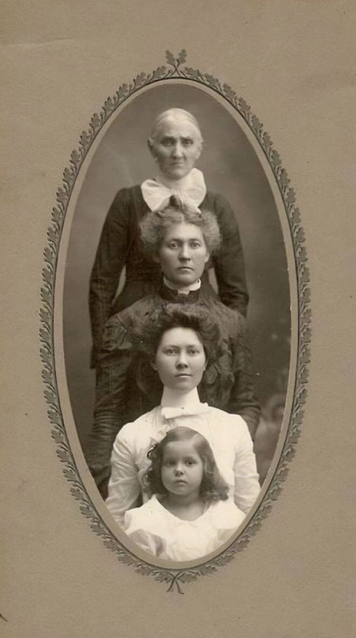 Four Generations, Circa 1905, Location Unknown