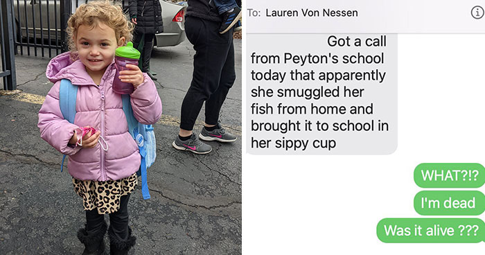 People Are Cracking Up At This Story Of A 3 Y.O. Smuggling Her Pet To School In A Sippy Cup