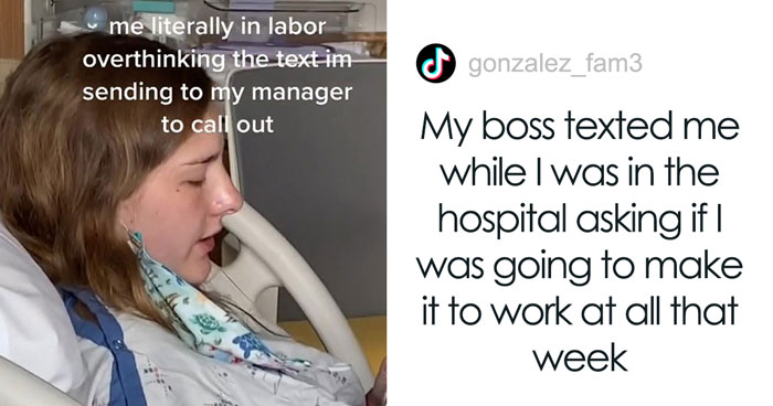 Woman Agonizing Over How To Tell Her Boss She Can’t Come To Work Because She’s In The Hospital Giving Birth Goes Viral With 5M Views