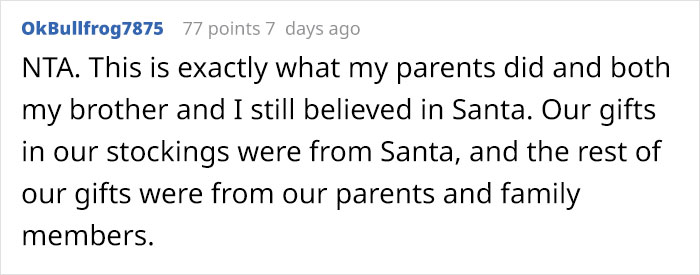 Mom Gets Called Out For Telling Kids Some Gifts Aren't From Santa, Inspires Other Parents Share Their Gifting Tactics Mom Gets Called Out For Telling Kids Some Gifts Aren't From Santa, Inspires Other Parents Share Their Gifting Tactics