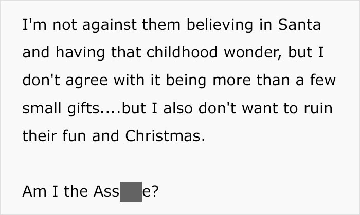 Mom Gets Called Out For Telling Kids Some Gifts Aren't From Santa, Inspires Other Parents Share Their Gifting Tactics Mom Gets Called Out For Telling Kids Some Gifts Aren't From Santa, Inspires Other Parents Share Their Gifting Tactics