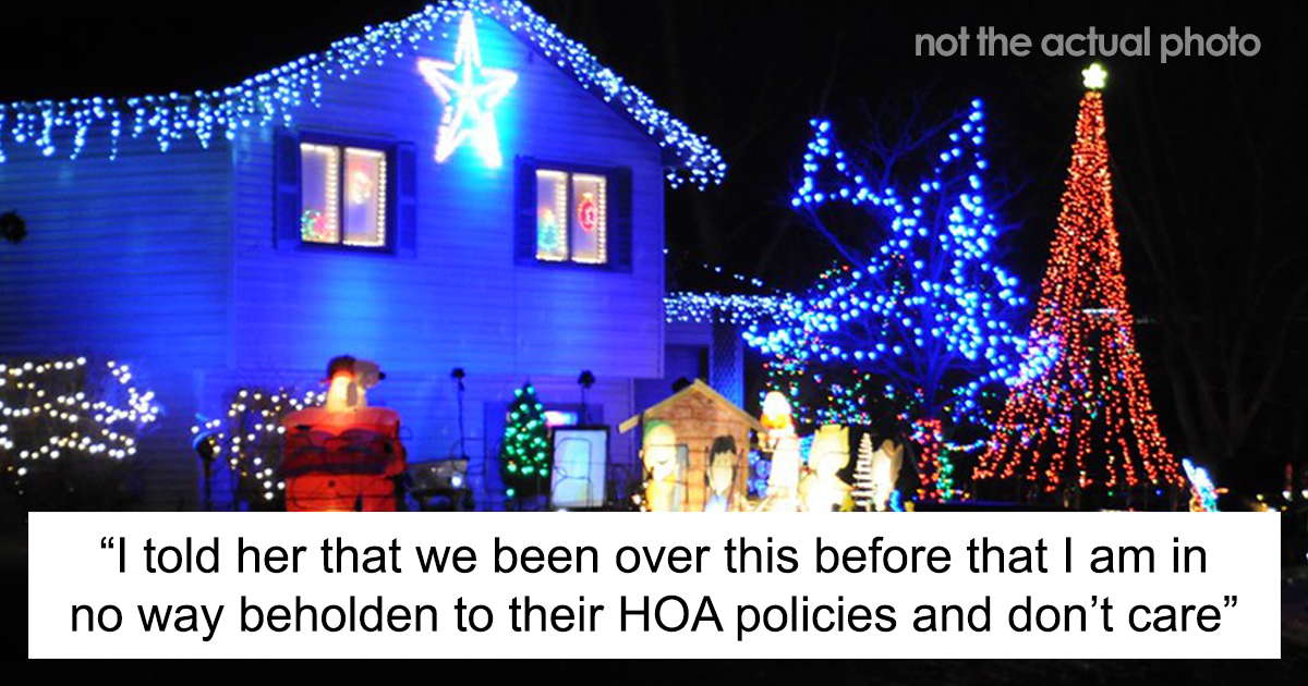 HOA Tries To Impose Christmas Light Rules On This Guy Who Doesn’t