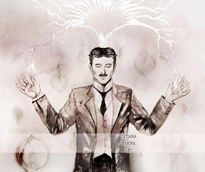 I Painted Nikola Tesla (4 Pics) I Painted Nikola Tesla (4 Pics)