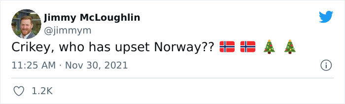 British can't control laughter after Norway sends Christmas tree (24 responses)