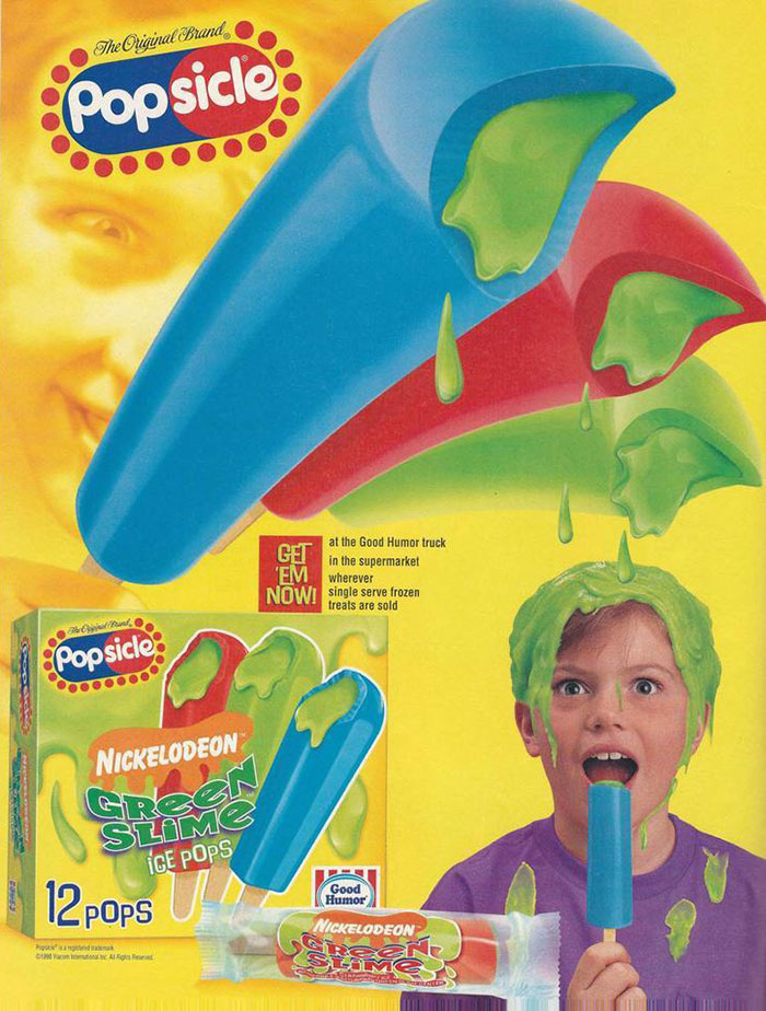 Green Slime Popsicles From Nickelodeon