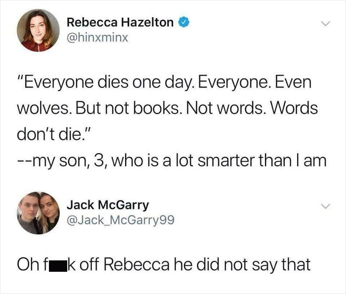 Enough Of Your S**t, Rebecca