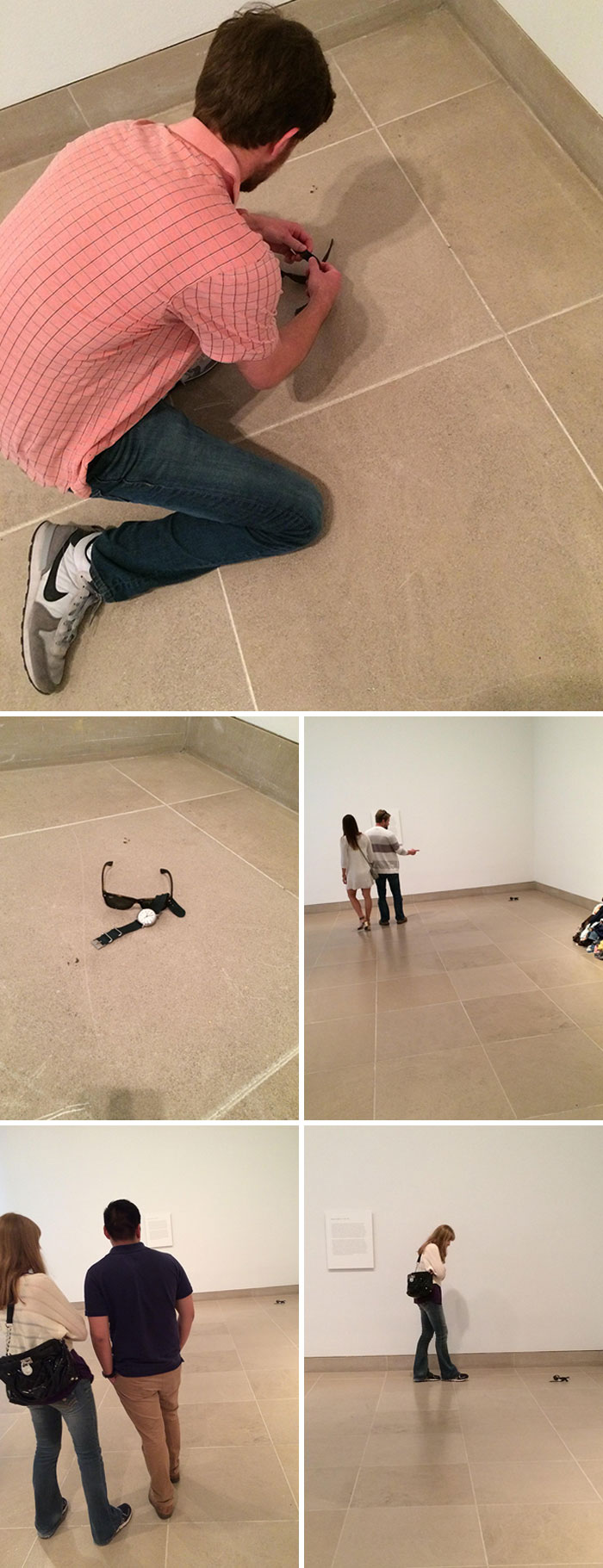 My Friend And I Set His Watch And Sunglasses Down In An Abstract Art Exhibit At The DMA