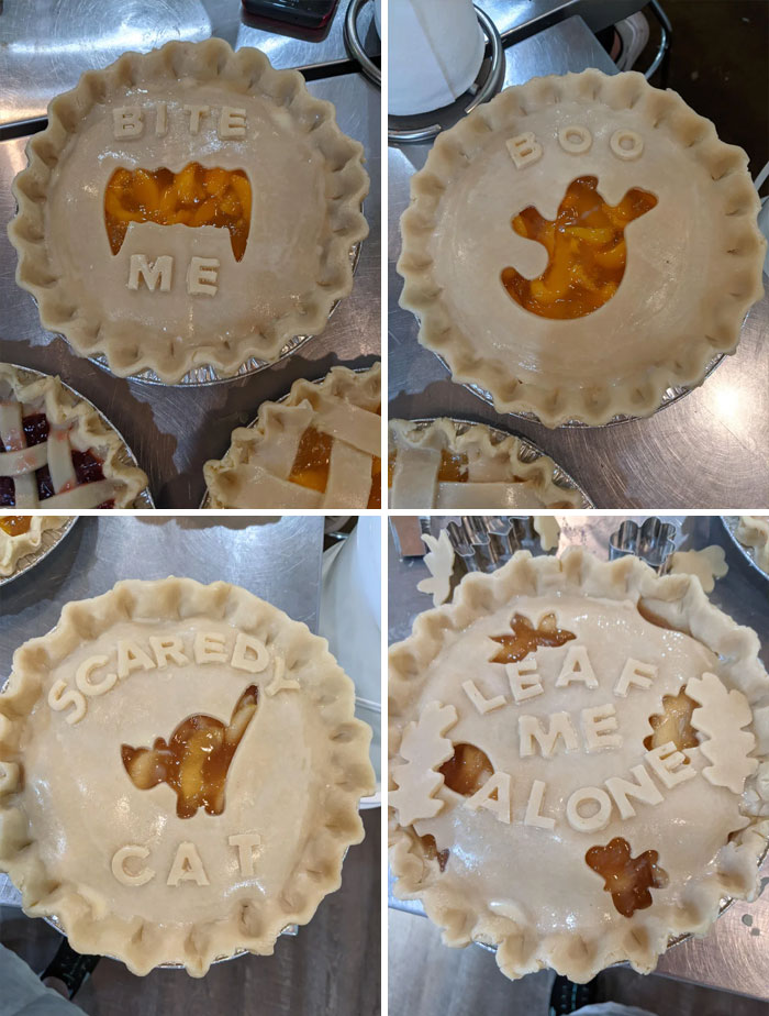I Work At A Bakery And Like To Jazz Up The Pies A Bit. What Do You Think?