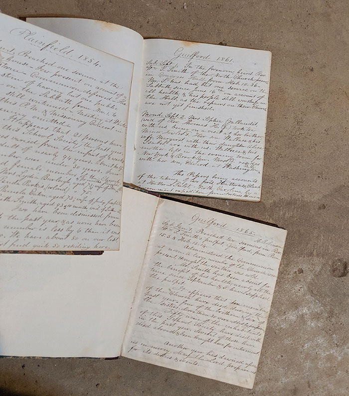 I Came Across A Box Full Of These Hand-Written Journals In A House I'm Working On This Morning