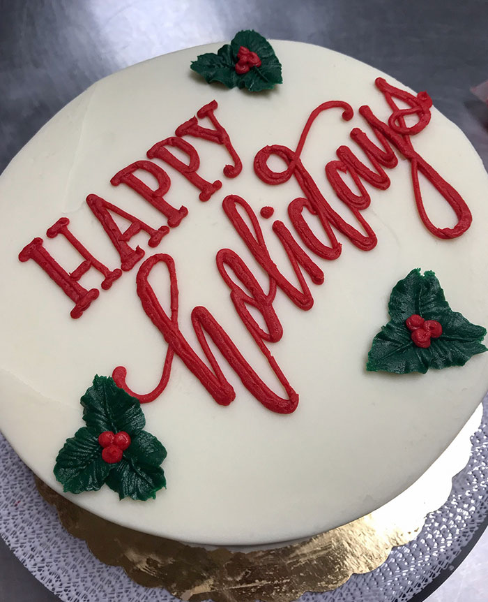 My Wife Nailed The Frosting Medium. She Is Super Talented With Handwriting, And I'm Continually Jelly