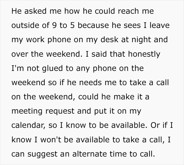 Woman Refuses To Go Beyond 9-5 For Her Salaried Position, Work Drama Ensues