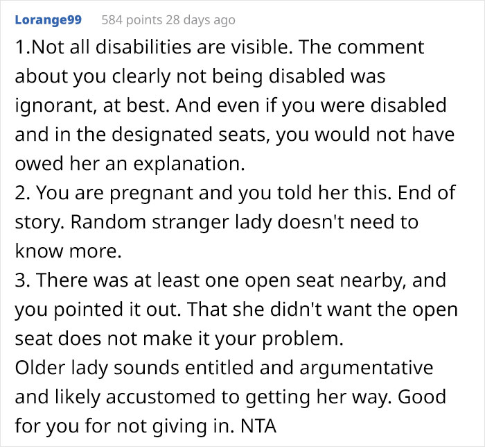 Entitled Old Lady Is Offended For Not Getting A Pregnant Mom's Bus Seat Entitled Old Lady Is Offended For Not Getting A Pregnant Mom's Bus Seat