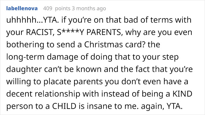 Mom Excludes Her Black Stepdaughter From A Christmas Family Pic, Is Surprised By People Calling Her Racist Mom Excludes Her Black Stepdaughter From A Christmas Family Pic, Is Surprised By People Calling Her Racist