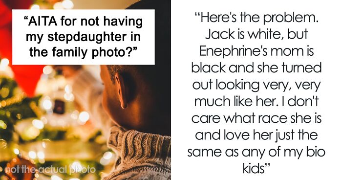 Mom Excludes Her Black Stepdaughter From A Christmas Family Pic, Is Surprised By People Calling Her Racist