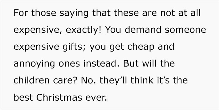 Person Serves Up Revenge On Their Entitled Brothers And Sisters By Getting Their Kids The Messiest Xmas Gifts Possible