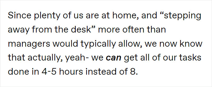 In This Viral Post Someone Explains Why Getting Back in the Office Culture Is a Tool to Control Us
