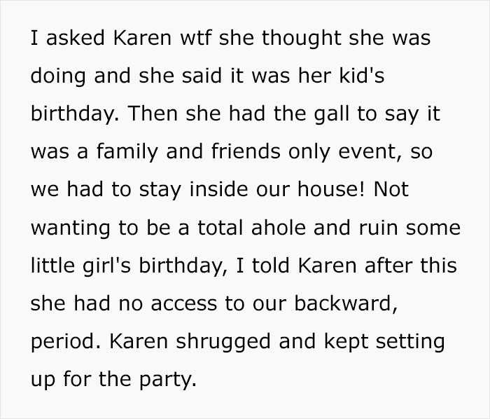 Entitled Karen Keeps Terrorizing Her Neighbors, Is Shut Down After They Become Her Landlords Entitled Karen Keeps Terrorizing Her Neighbors, Is Shut Down After They Become Her Landlords