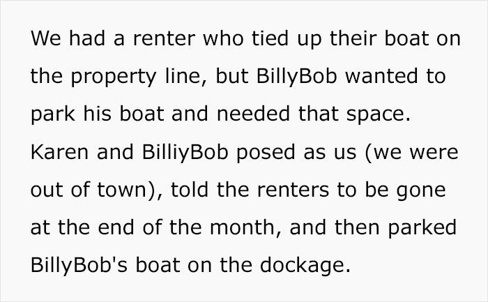 Entitled Karen Keeps Terrorizing Her Neighbors, Is Shut Down After They Become Her Landlords Entitled Karen Keeps Terrorizing Her Neighbors, Is Shut Down After They Become Her Landlords
