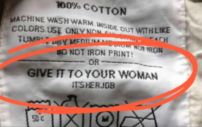 Woman Calls Out Clothing Brands For Sexist Care Tags, And Here Are 10 Of The Most Upsetting Ones