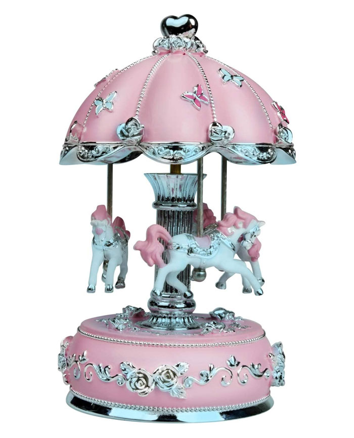 Unicorn Carousel Music Box