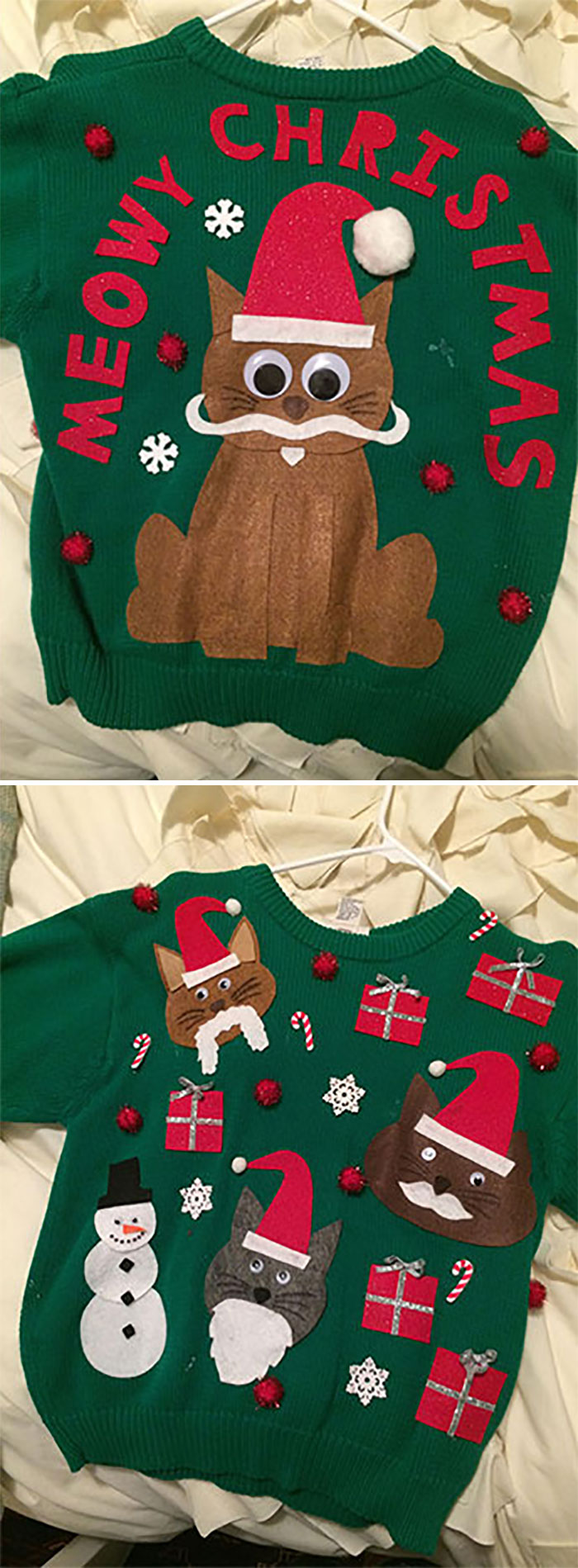 Ugly Christmas Cat Sweater