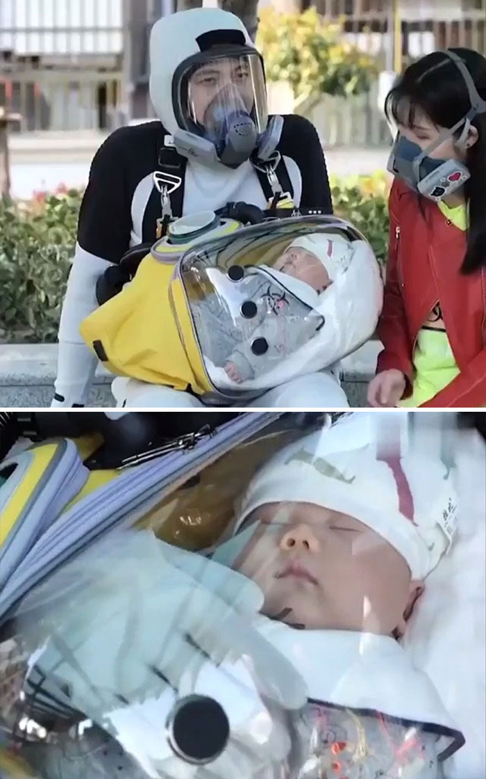 This Father Creates "Death Stranding" Suit To Protect His Baby From Coronavirus