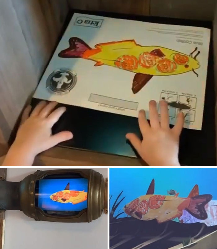 This Aquarium Allows Kids To See The Fish They Drew Inside It
