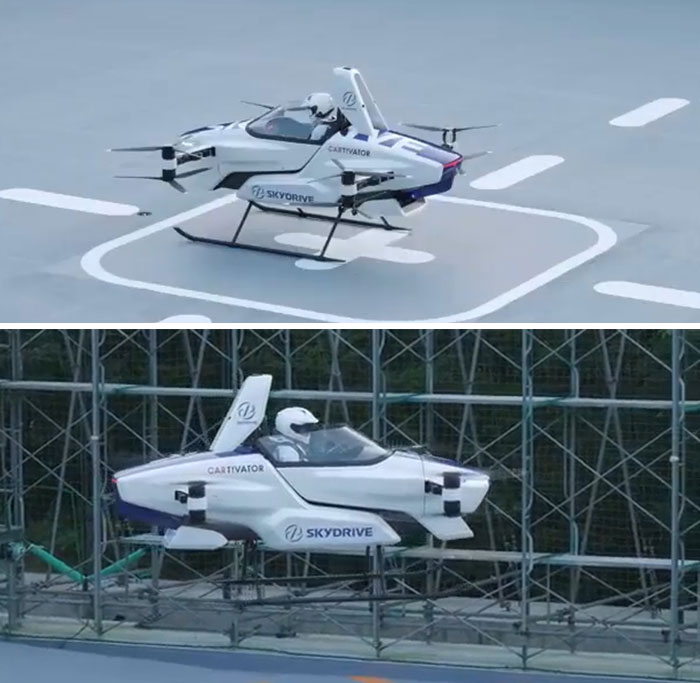 Japan's (Skydrive) Flying Car Makes Test Flight