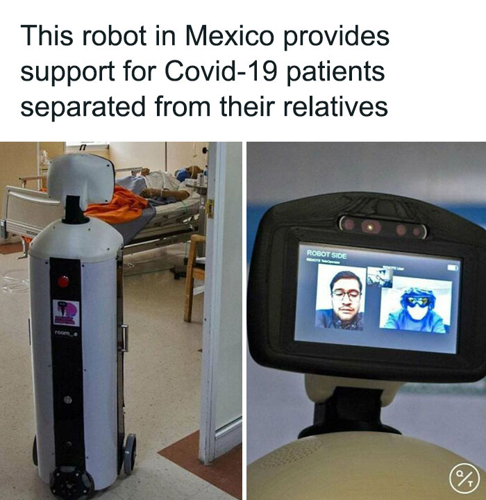 Laluchy Robotina - A Robot That Provides Support To Covid-19 Patients Who Have Been Separated From Their Families. ⁠