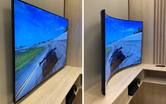 Lg Display Flexing Its Muscles With A Bendable Oled TV