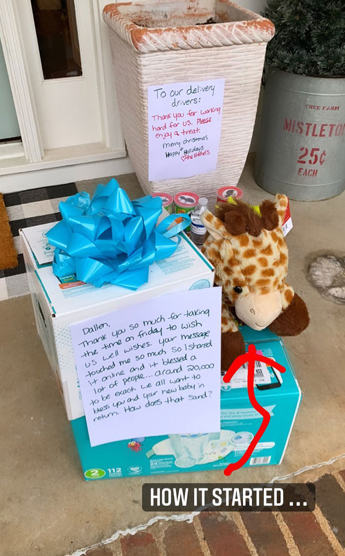 UPS Driver Leaves A Kind Message For New Mom On Her Doorbell Camera, Gets A Promotion And Is Showered With Gifts In Return