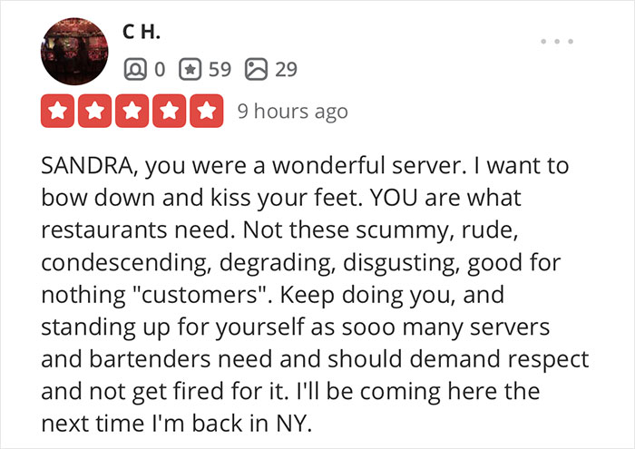 Waitress Shuts Down A Jerk Customer Who Was Calling Servers Names And Looking At Underage Girls, Goes Viral