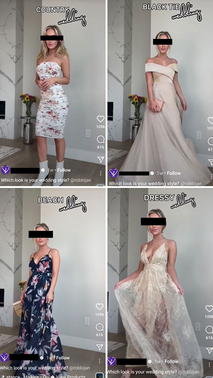 The Last Dress Is Basically A Wedding Dress? Most Of The Comments Were Commenting About How Only Her Beach Outfit Was Appropriate