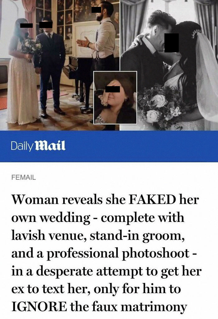 Fake Unsuccessful Wedding Shaming. Technically Not A Wedding But