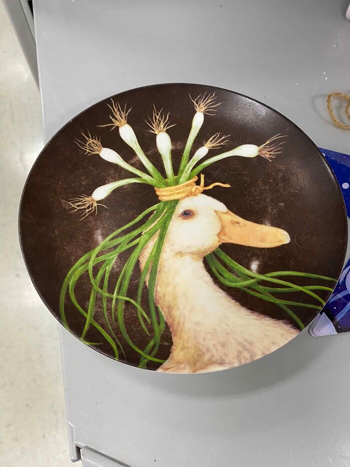 Goodwill In Georgia. The Picture On This Plate Makes Me Happy
