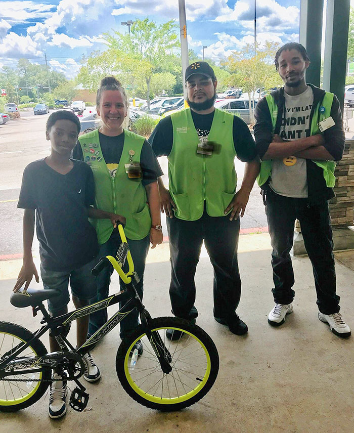 My Coworkers And I Banded Together And We Were Able To Get This Amazing Young Man A New Bike After His Was Stolen. His Smile Was Worth Everything