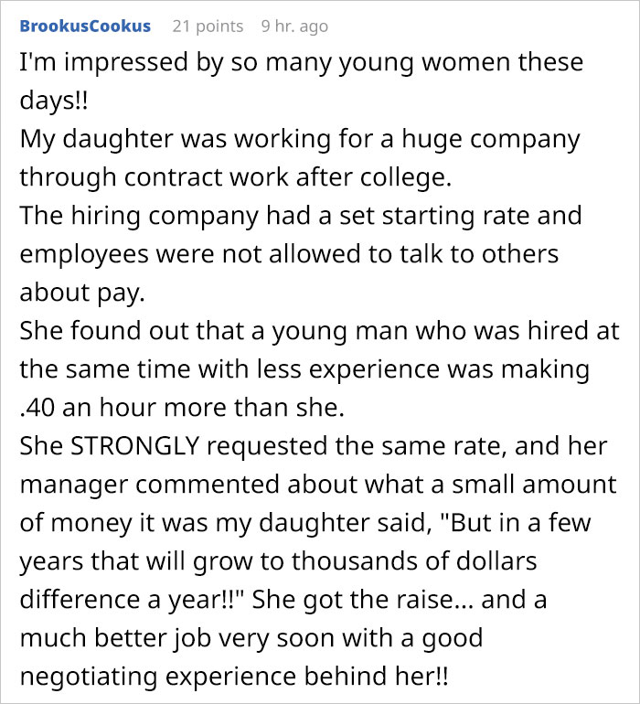 Woman Shares A Lesson She Learnt From Her 19 Y.O. Daughter Who Wouldn't Settle For A Job Paying Only $9 An Hour