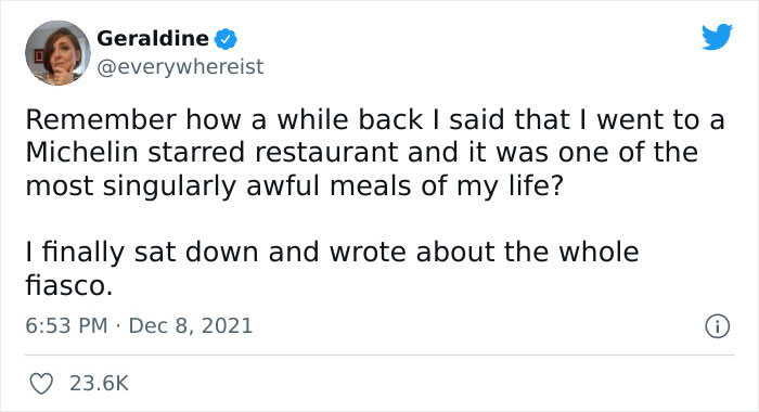 Woman Left Hungry After 27-Course Meal At Michelin-Starred Restaurant, Shares The Ridiculous Things She Was Served