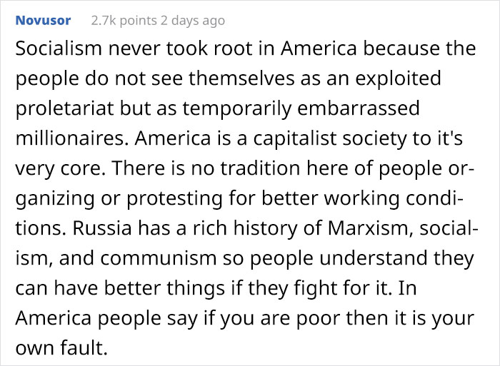 "From Russia With Love:" Shocked About Working Conditions In The USA, Person Lists What It's Like In Russia "From Russia With Love:" Shocked About Working Conditions In The USA, Person Lists What It's Like In Russia