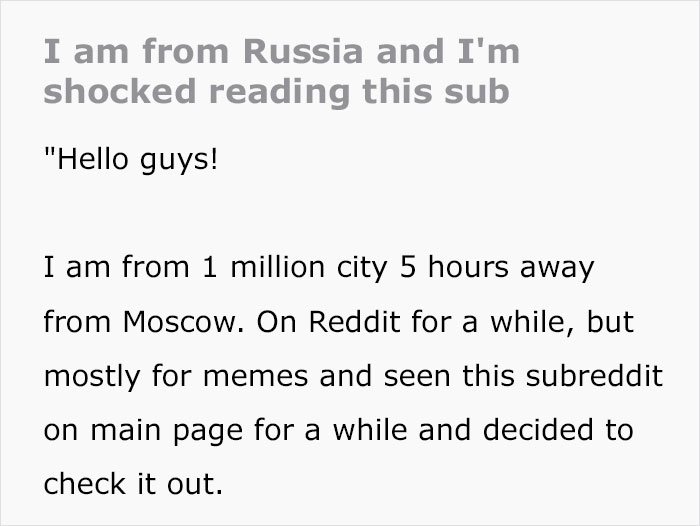 "From Russia With Love:" Shocked About Working Conditions In The USA, Person Lists What It's Like In Russia