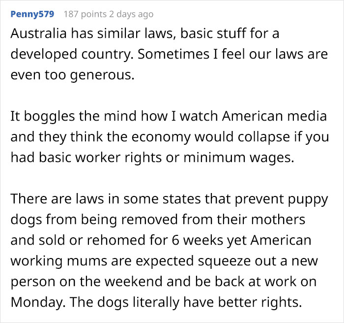 "From Russia With Love:" Shocked About Working Conditions In The USA, Person Lists What It's Like In Russia