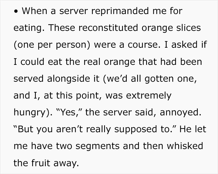 Woman Left Hungry After 27-Course Meal At Michelin-Starred Restaurant, Shares The Ridiculous Things She Was Served Woman Left Hungry After 27-Course Meal At Michelin-Starred Restaurant, Shares The Ridiculous Things She Was Served