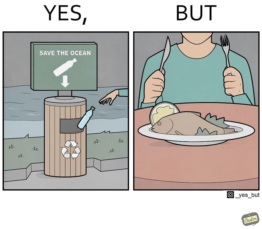 Artist Criticizes Our Society By Showing Two Different Sides Of The Same Story (22 New Comics)