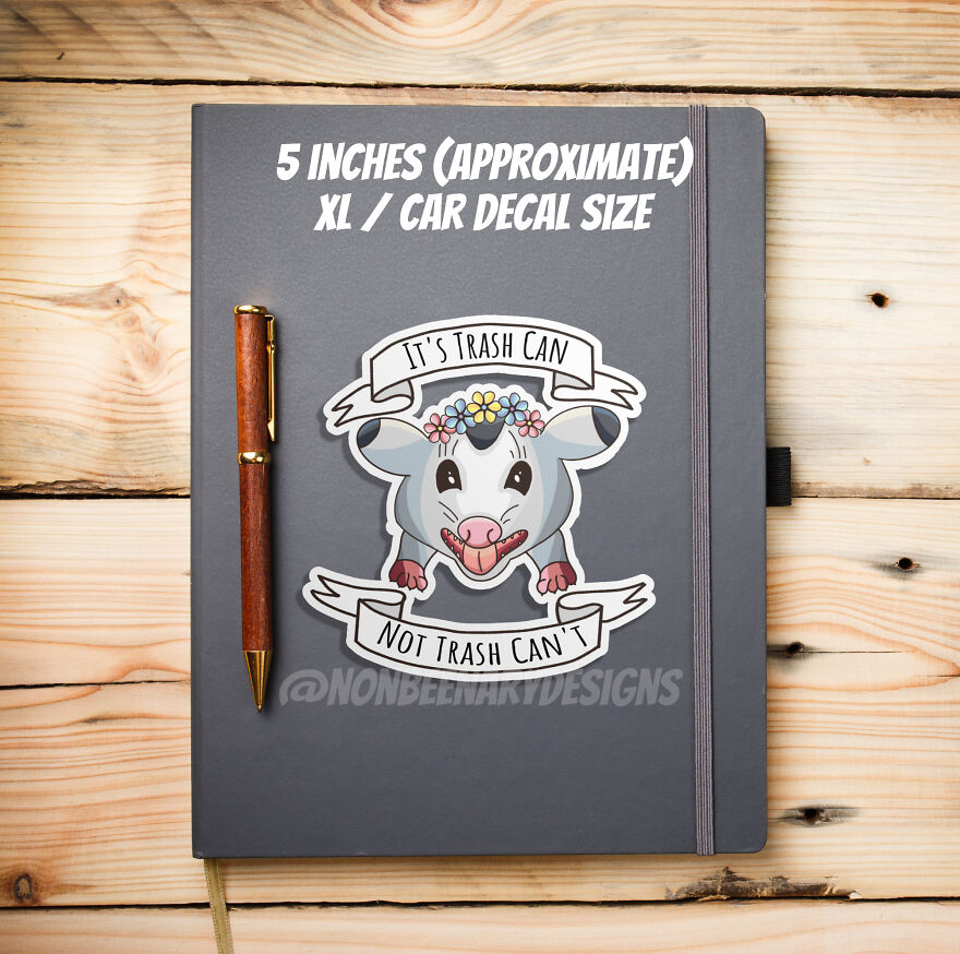 This One Is My Classic Motivational Opossum. It's Trash Can! You Can Do The Thing!