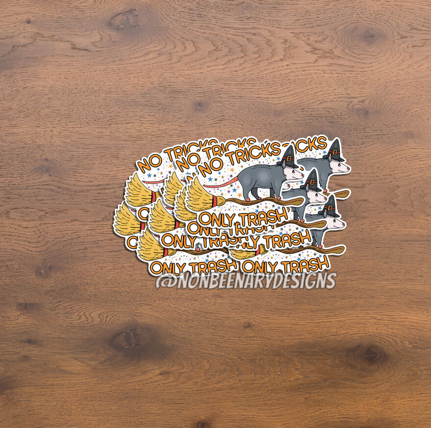 I Thought I Was Being Clever With This Halloween Opossum. No Tricks - Only Trash!