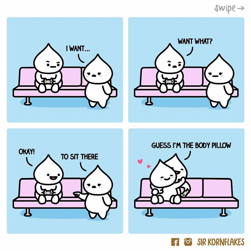 I Illustrate Relatable Relationship Moments Through My Dumpling Comics (50 Pics)