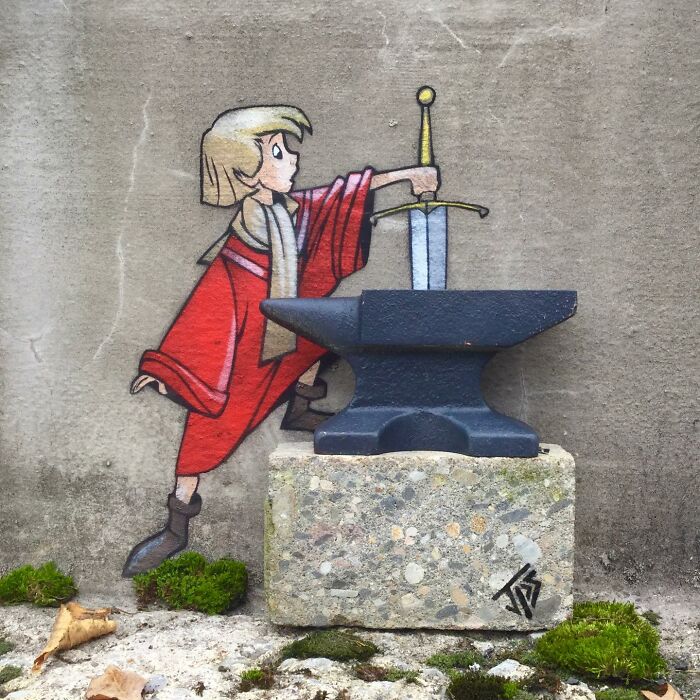 Artist Makes The Streets Fun Again By Creating Graffiti That Interacts With Its Surroundings (30 New Pics)