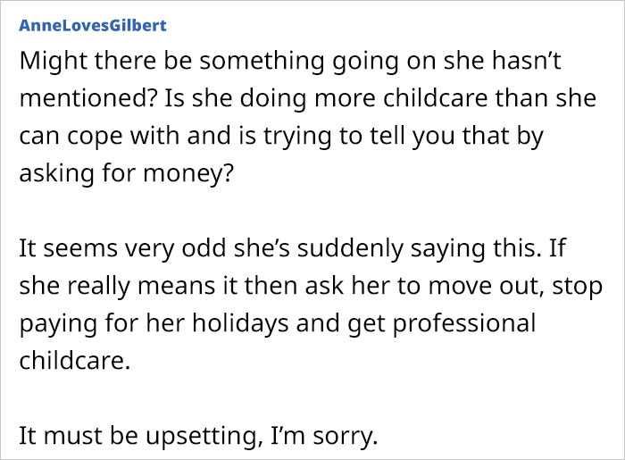 This Mom Is Not Sure What To Do After Her Mother Starts Asking For Money For Looking After Her Grandson, Despite Living All-Expenses-Paid With Her This Mom Is Not Sure What To Do After Her Mother Starts Asking For Money For Looking After Her Grandson, Despite Living All-Expenses-Paid With Her