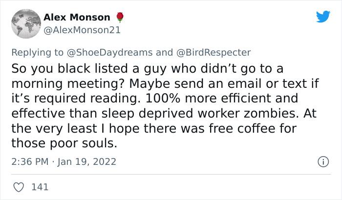 People Online Are Cracking Up At The Messages This Independent Contractor Shared With A Manager That Tried To Make Him Attend A Meeting People Online Are Cracking Up At The Messages This Independent Contractor Shared With A Manager That Tried To Make Him Attend A Meeting